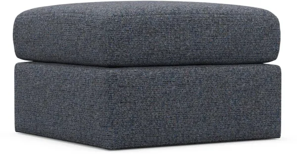 The Pitt Hybrid Comfort Ottoman - Haley Navy