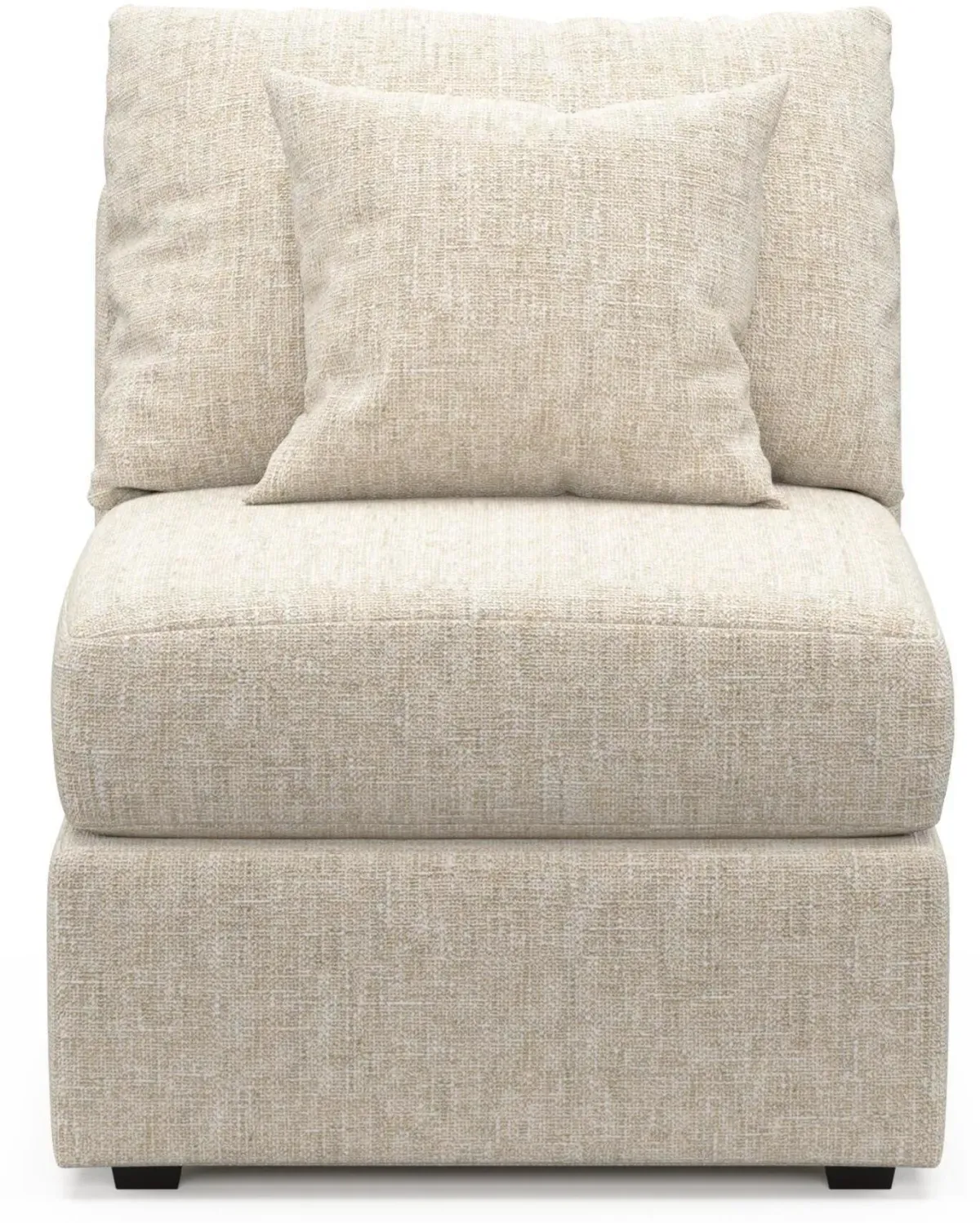 The Pitt Foam Comfort Armless Chair - Haley Ivory