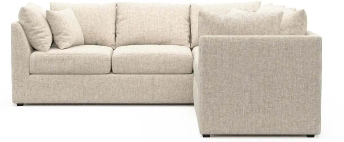 The Pitt Foam Comfort Sectional - Haley Ivory
