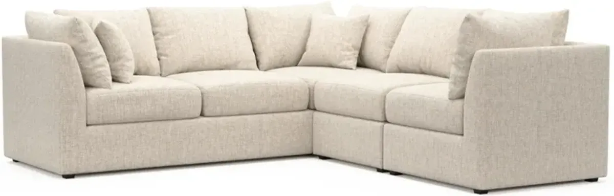 The Pitt Foam Comfort Sectional - Haley Ivory