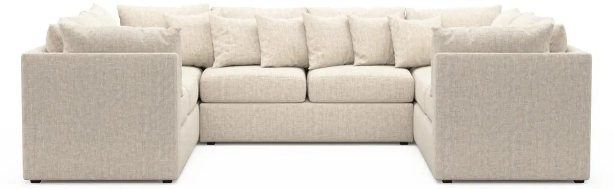 The Pitt Foam Comfort Sectional - Haley Ivory