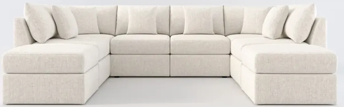 The Pitt Foam Comfort Sectional - Haley Ivory