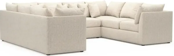 The Pitt Hybrid Comfort Sectional - Haley Ivory