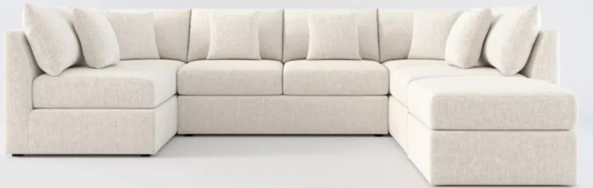 The Pitt Hybrid Comfort Sectional - Haley Ivory