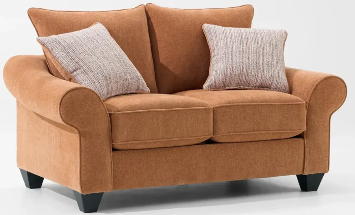 Nicki Loveseat  - Brick