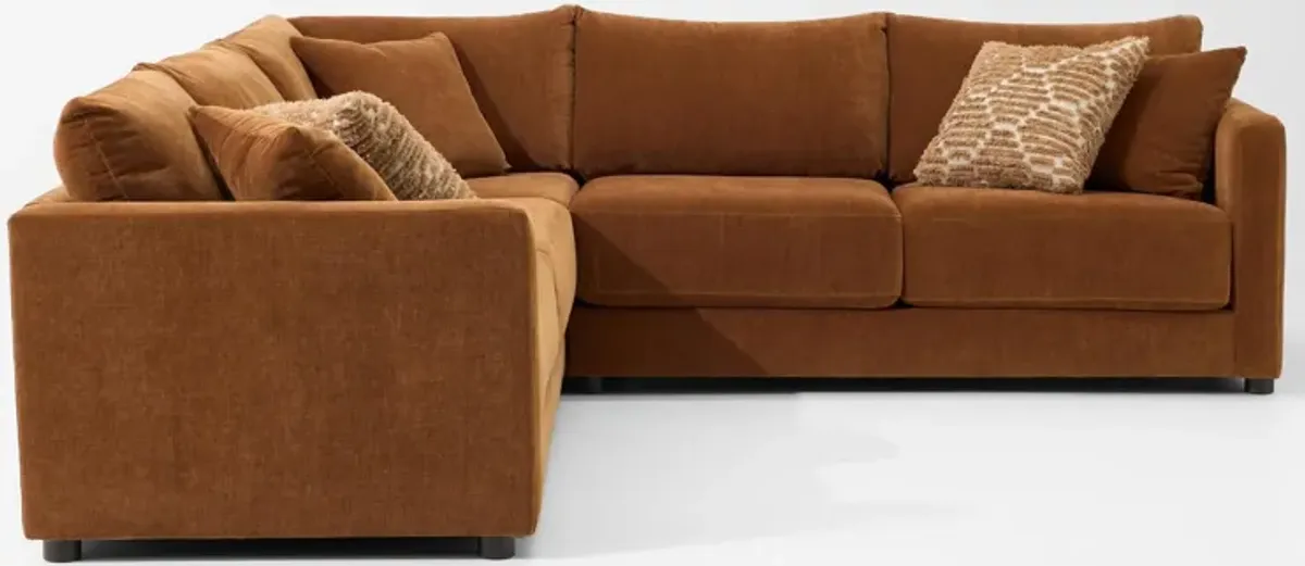 Dr. Mod 3-Piece Sectional  - Rust