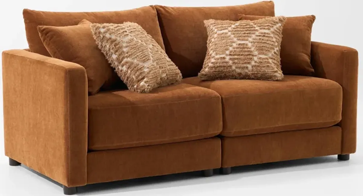 Dr. Mod 2-Piece Sofa  - Rust