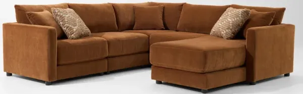 Dr. Mod 5-Piece Sectional with Chaise  - Rust