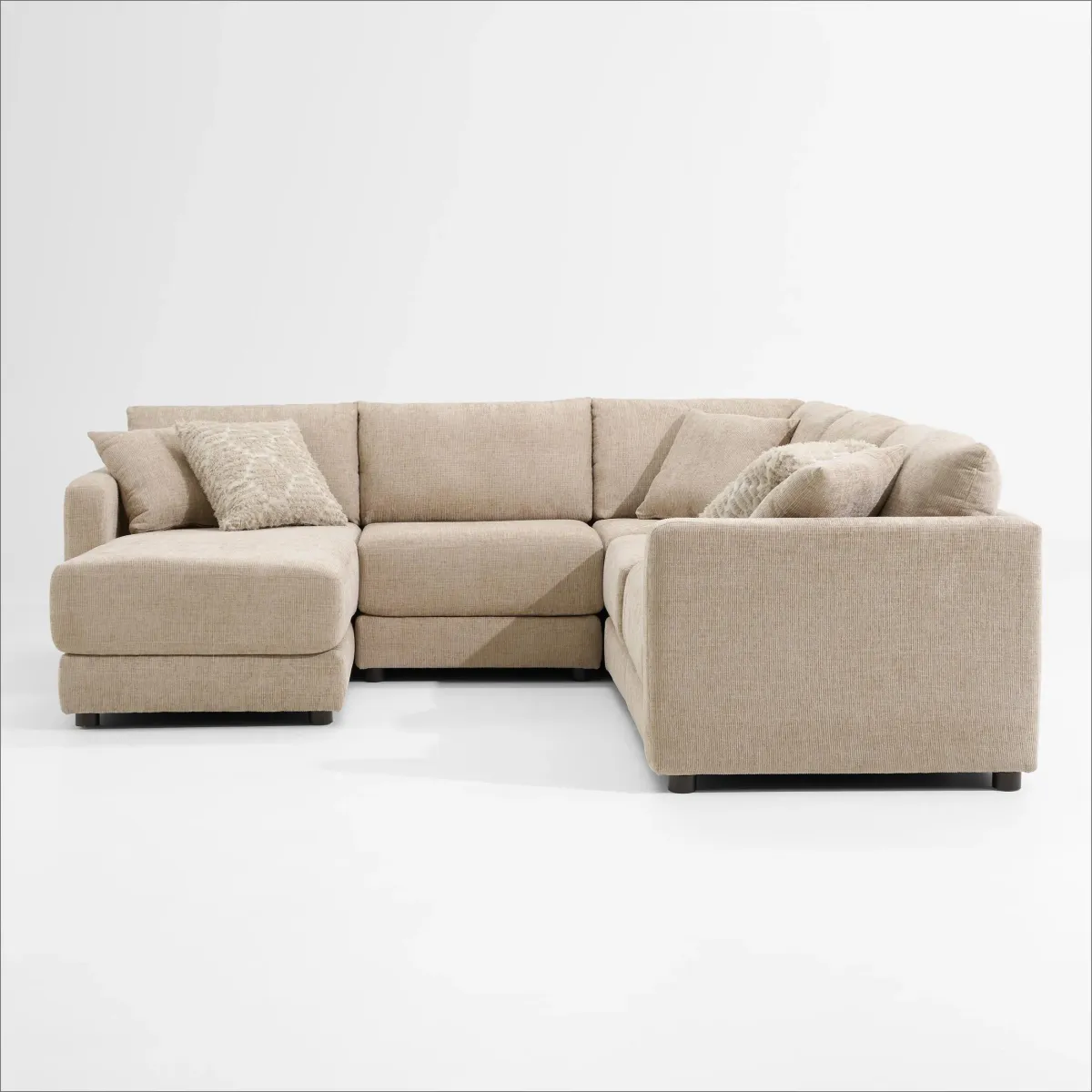 Dr. Mod 5-Piece Sectional with Chaise  - Sand