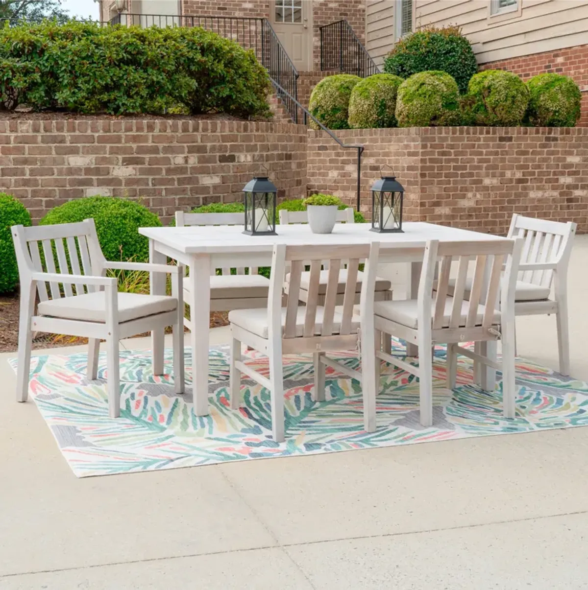 Annotto Bay Outdoor Dining Table, 2 Armchairs and 4 Sidechairs