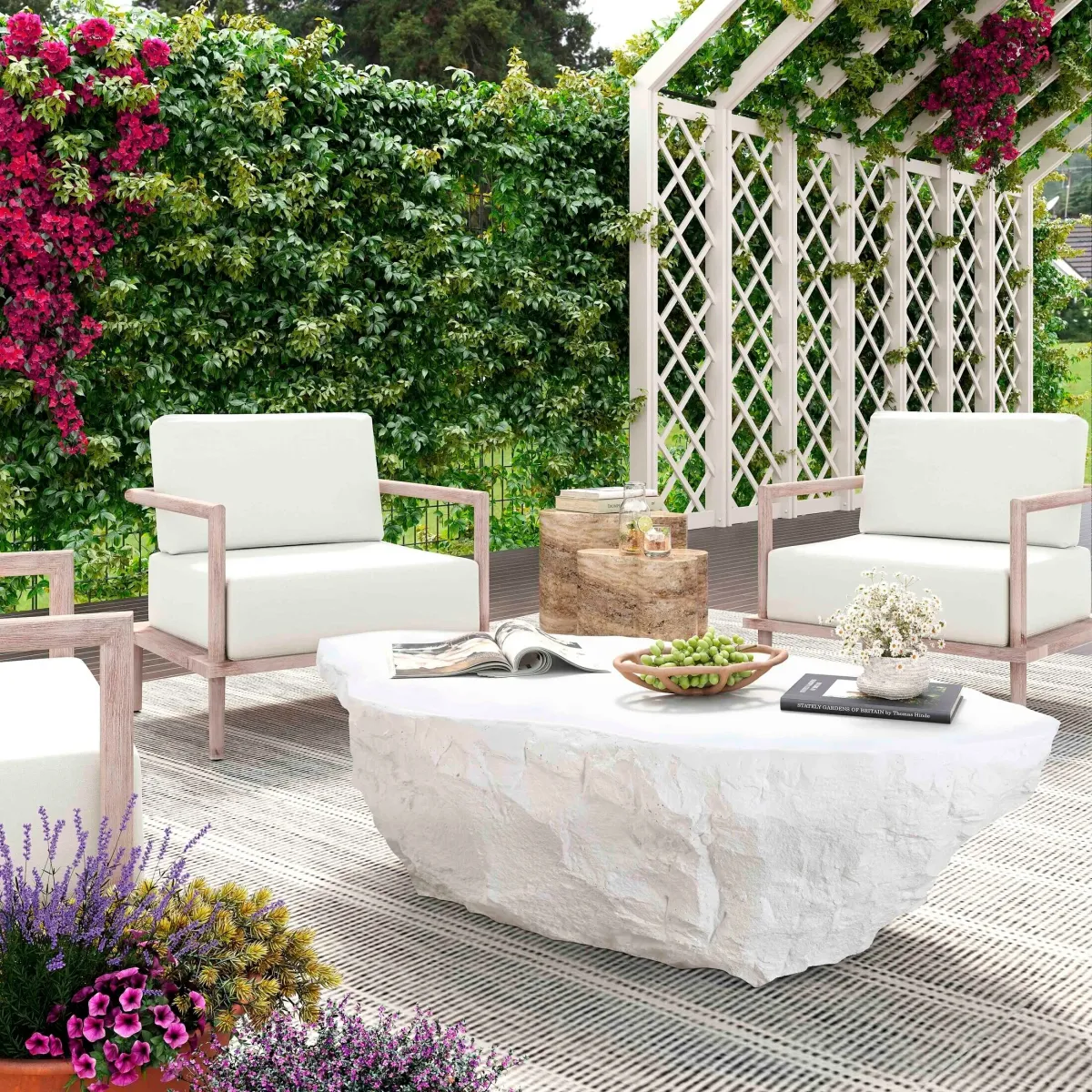 Yosemite Indoor/Outdoor Coffee Table - White
