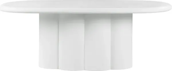 Bandalier Indoor/Outdoor Oval Dining Table - White