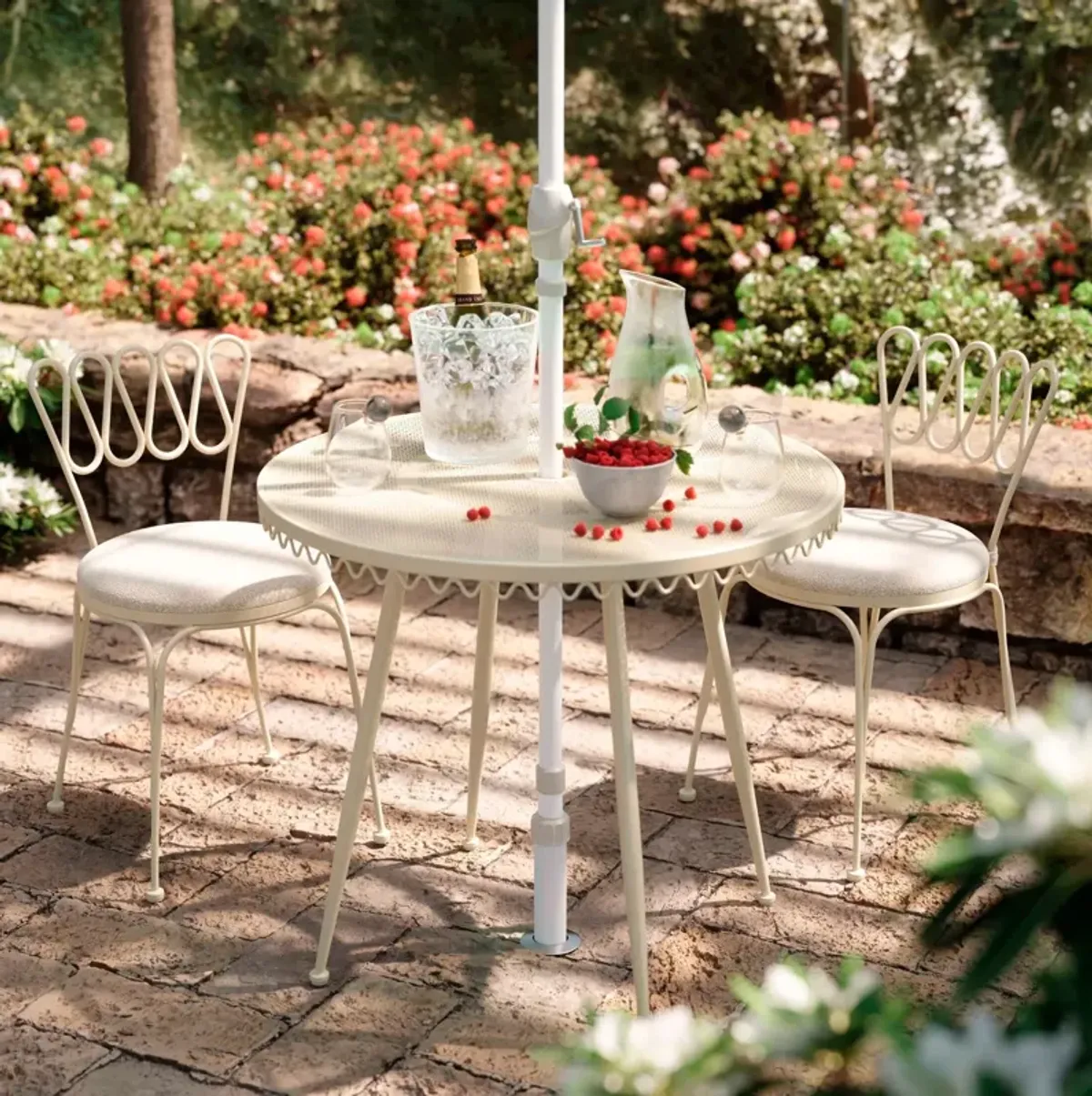Plymouth Outdoor Dining Chair - Cream