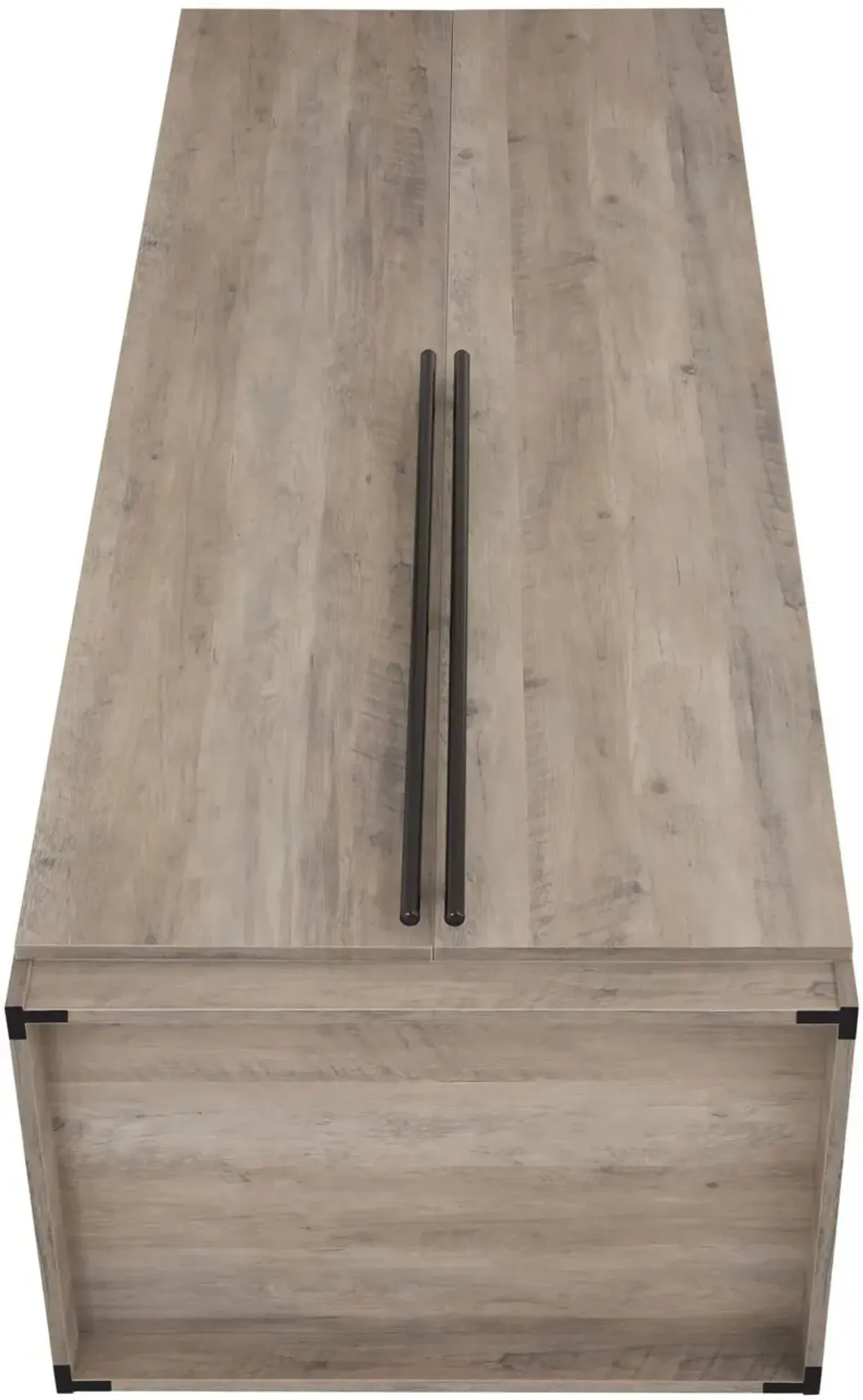 Rian Set of 2 Wardrobe Closets with 4 Shelves and 2 Drawers - Gray
