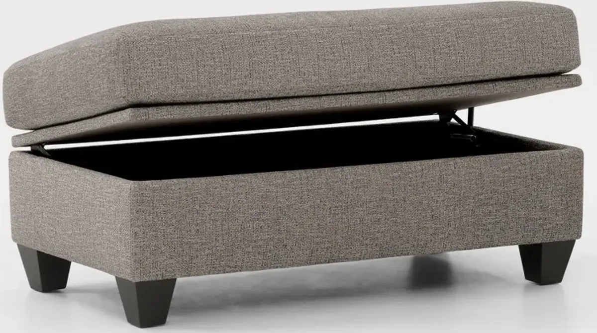 Canyon Storage Ottoman - Taupe