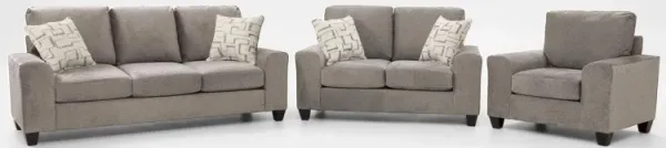 Canyon Sofa, Apartment Sofa and Chair Set - Taupe