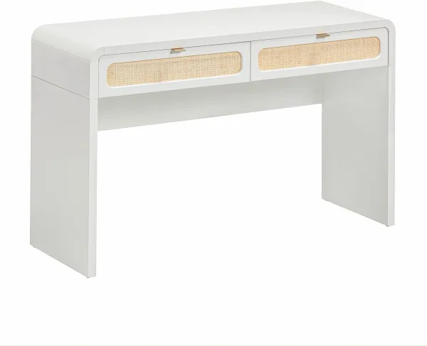 Hattie Rattan Desk - White