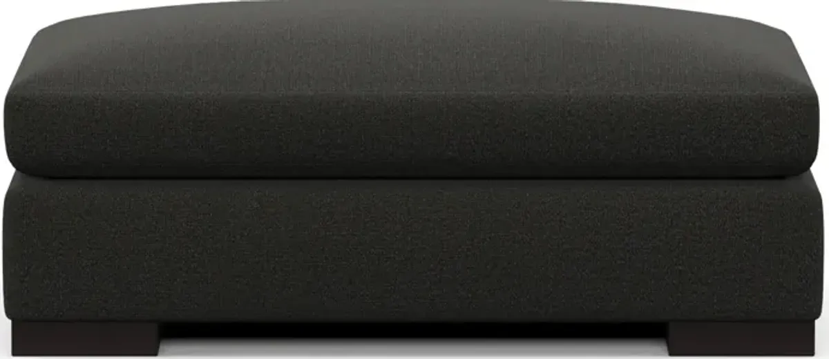 Ethan Foam Comfort Ottoman - Liv Onyx