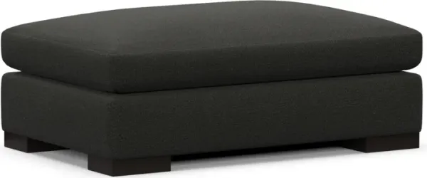 Ethan Foam Comfort Ottoman - Liv Onyx