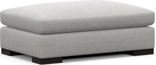 Ethan Foam Comfort Ottoman - Adario Fog