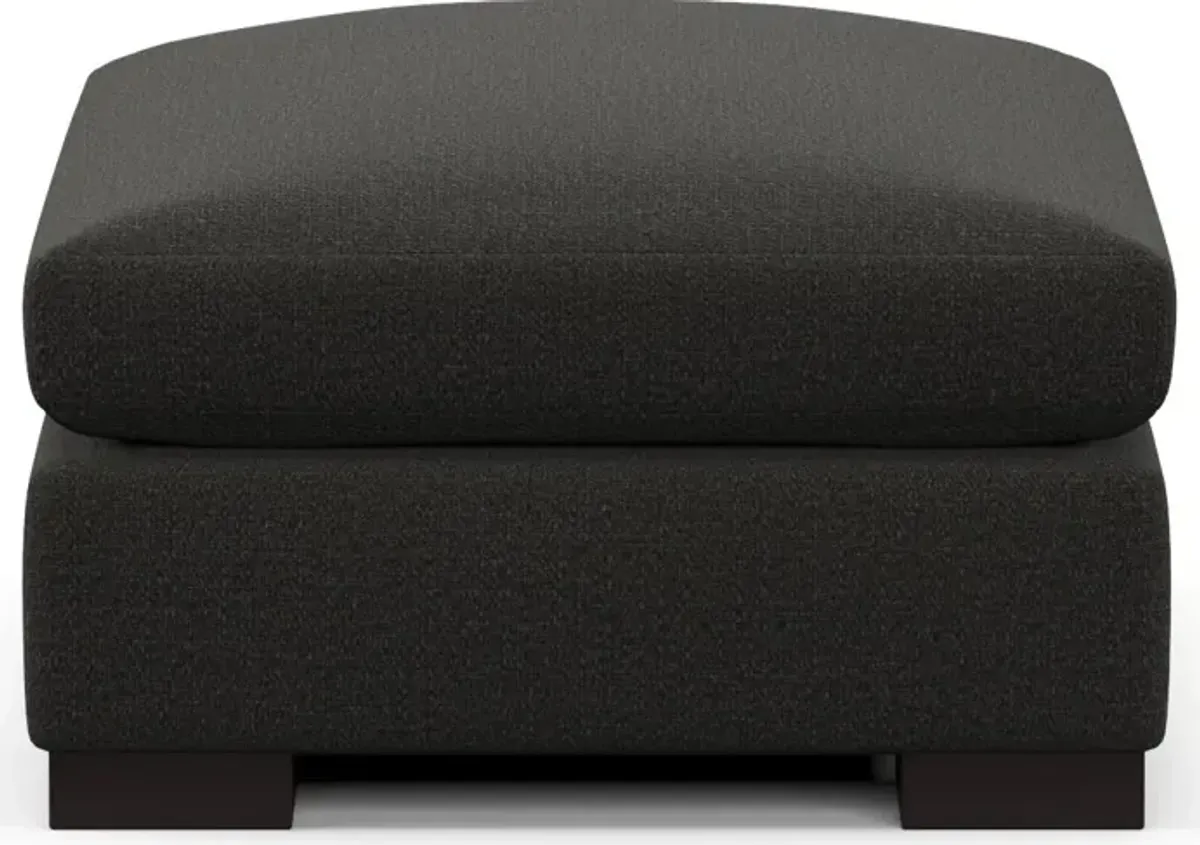 Ethan Hybrid Comfort Ottoman - Liv Onyx