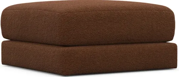 Nest Hybrid Comfort Ottoman - Nora Chocolate