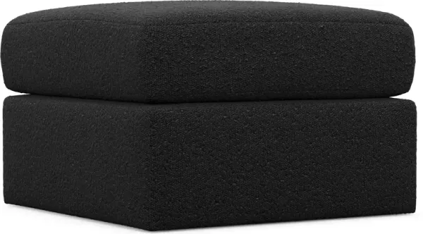Nest Hybrid Comfort Tall Ottoman - Bloke Obsidian