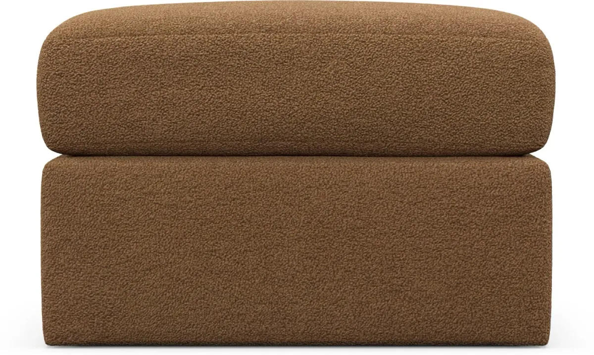 Nest Hybrid Comfort Ottoman - Texel Caramel