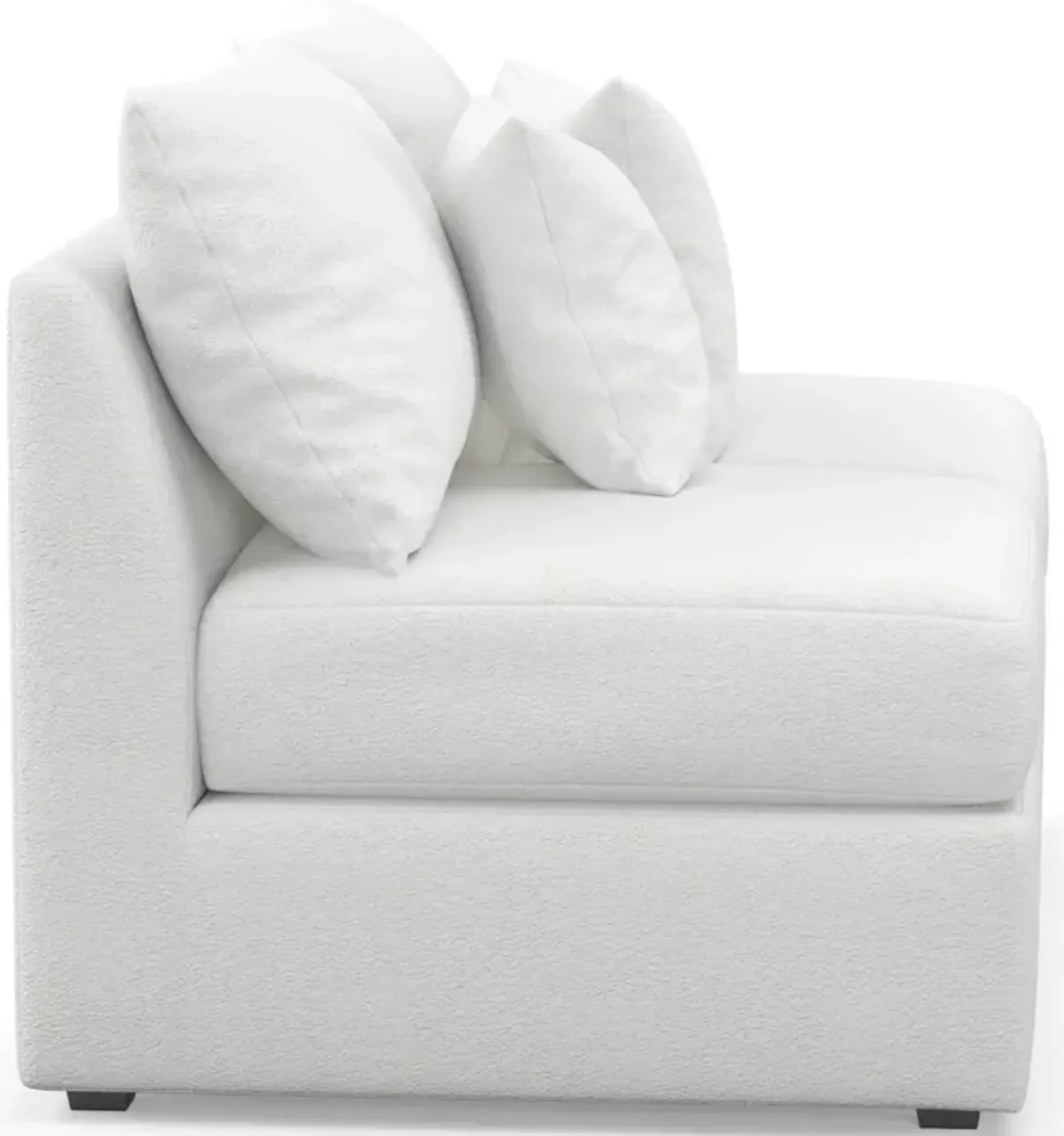 Nest Hybrid Comfort Armless Loveseat - Lovie Chalk