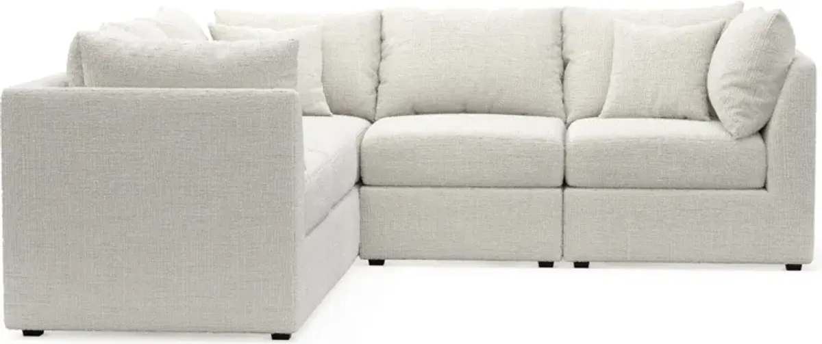 Nest Hybrid Comfort 3-Piece Small Sectional - Bantu Pearl