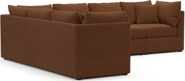 Nest Hybrid Comfort Sectional - Nora Chocolate