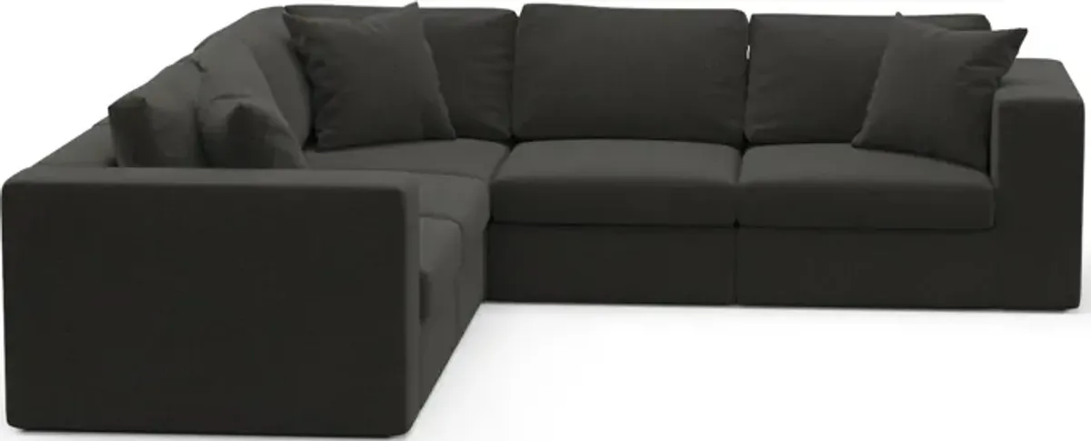 Collin Foam Comfort 5-Piece Sectional - Liv Onyx