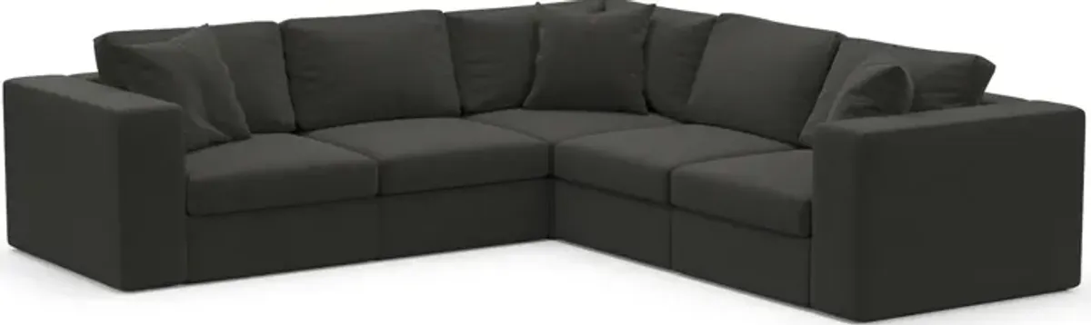 Collin Foam Comfort 5-Piece Sectional - Liv Onyx