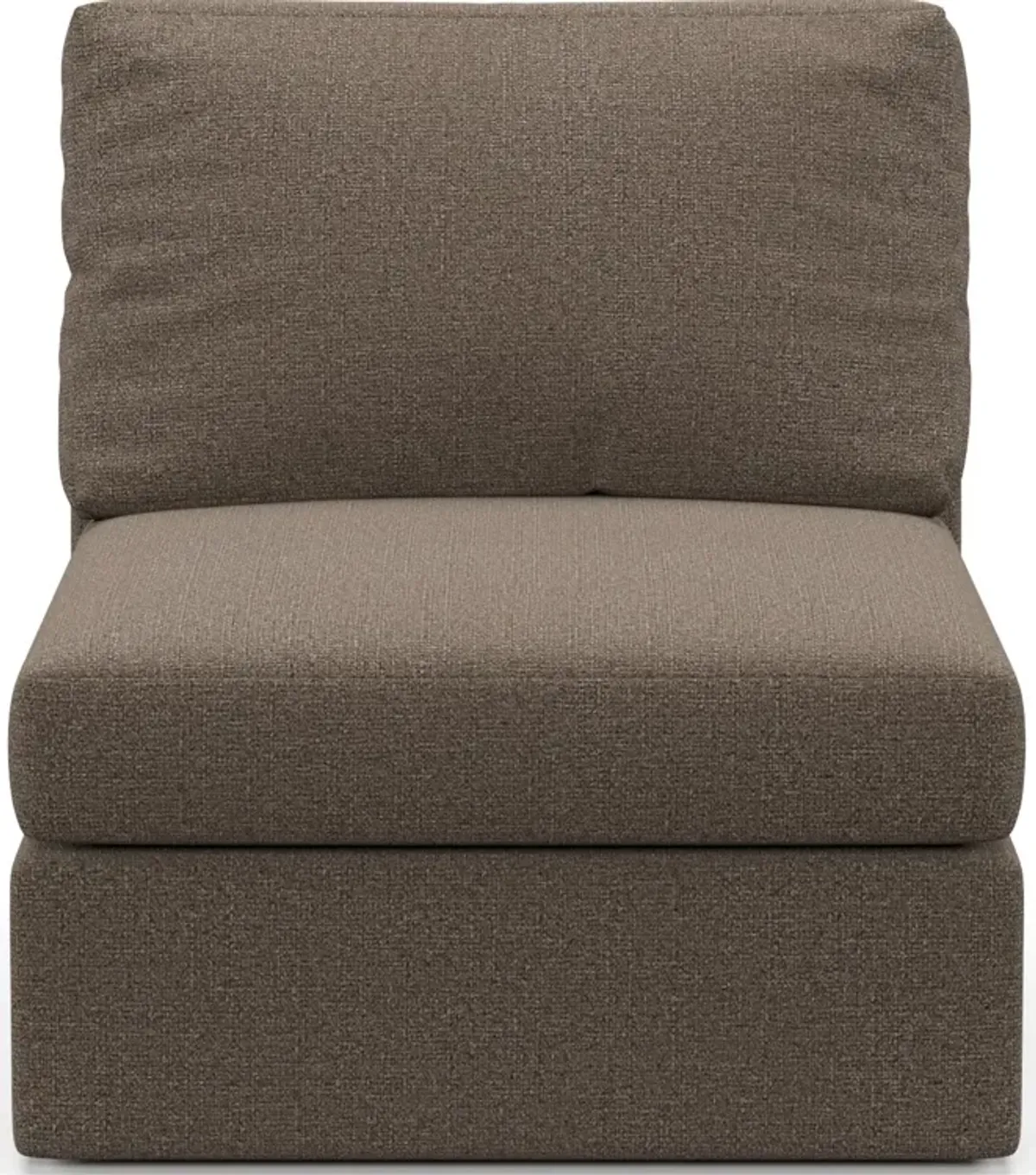 Collin Foam Comfort Armless Chair - Liv Umber