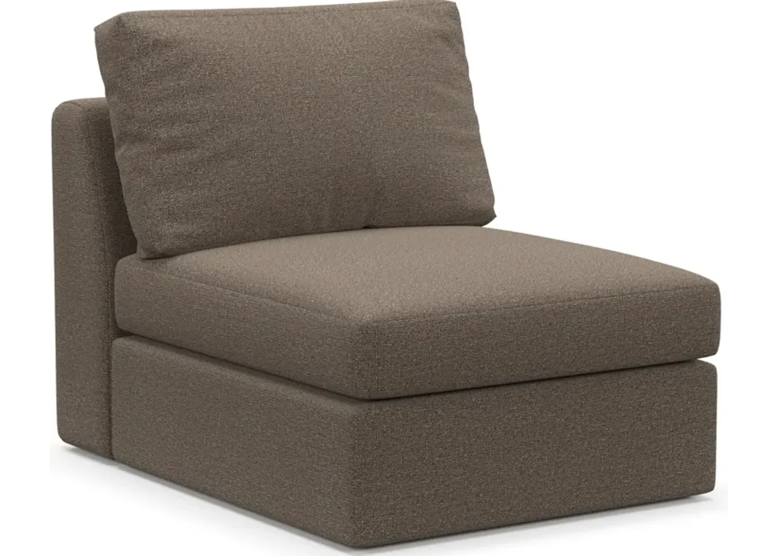 Collin Foam Comfort Armless Chair - Liv Umber