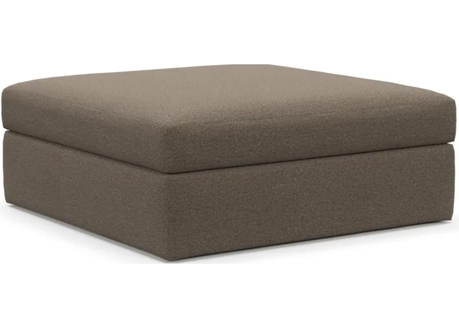 Collin Foam Comfort Ottoman - Liv Umber