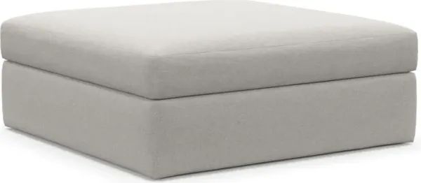 Collin Foam Comfort Ottoman - Basker Dove