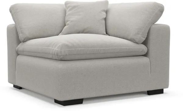 Plush Feathered Comfort Corner Chair - Basker Dove