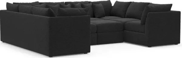 Nest Hybrid Comfort 5-Piece Pit Sectional - Bloke Obsidian