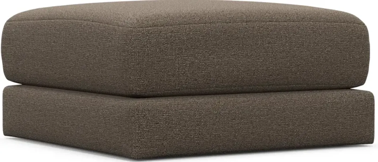 Nest Hybrid Comfort Short Ottoman - Liv Umber