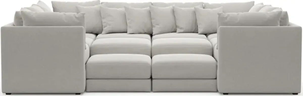 Nest Hybrid Comfort 7-Piece Pit Sectional - Basker Dove