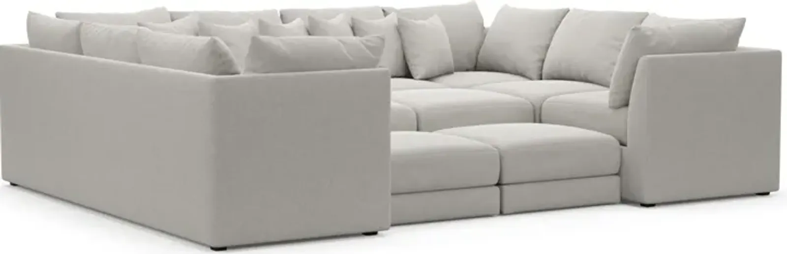 Nest Hybrid Comfort 7-Piece Pit Sectional - Basker Dove