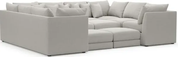 Nest Hybrid Comfort 7-Piece Pit Sectional - Basker Dove