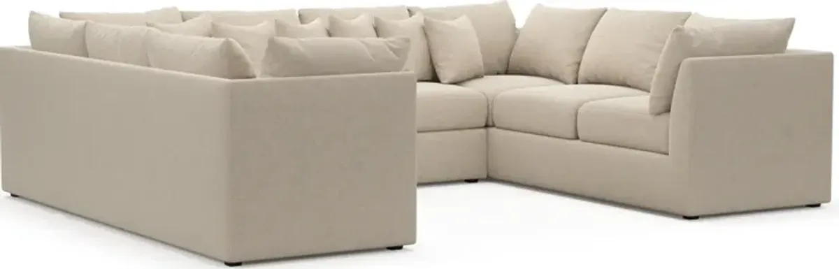Nest Hybrid Comfort 3-Piece Pit Sectional - Basker Antique