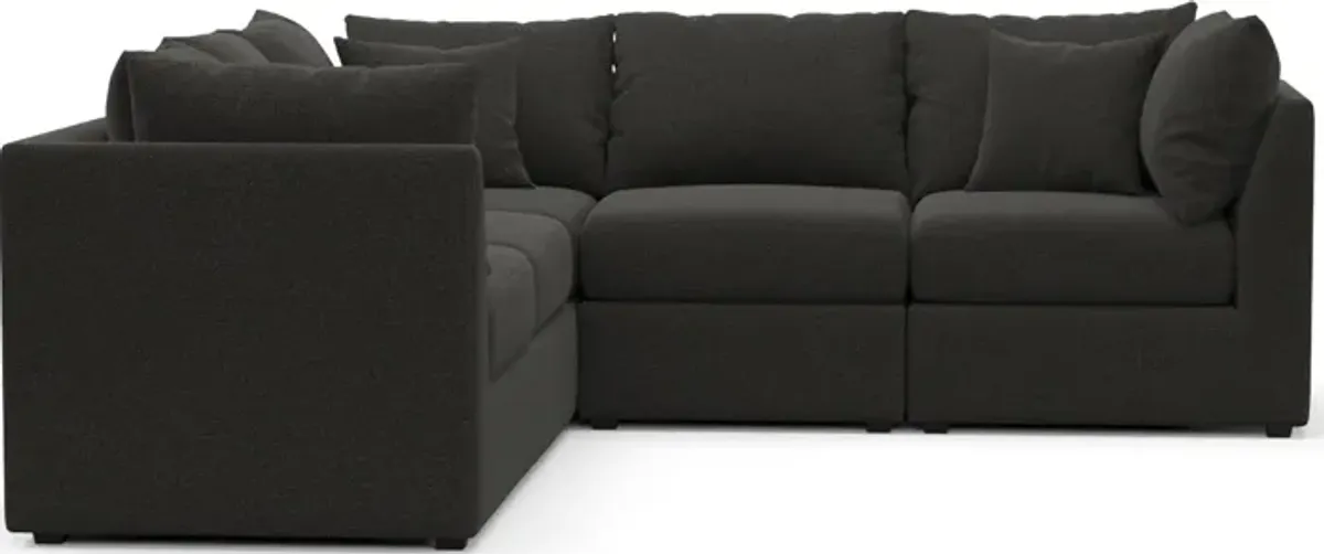 Nest Hybrid Comfort 3-Piece Small Sectional - Liv Onyx