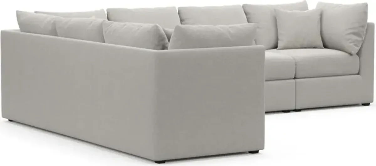 Nest Hybrid Comfort 3-Piece Large Sectional - Basker Dove