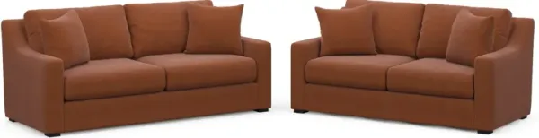 Dobson Foam Comfort 2 Pc. Living Room - Merrimac Brick