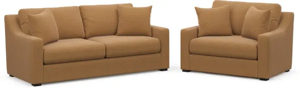Dobson Foam Comfort 2 Pc. Living Room - Merrimac Topaz