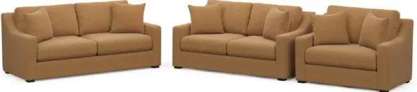 Dobson Foam Comfort 3 Pc. Living Room - Merrimac Topaz