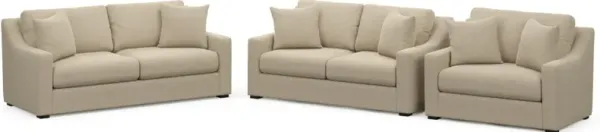 Dobson Foam Comfort 3 Pc. Living Room - Merrimac Ecru